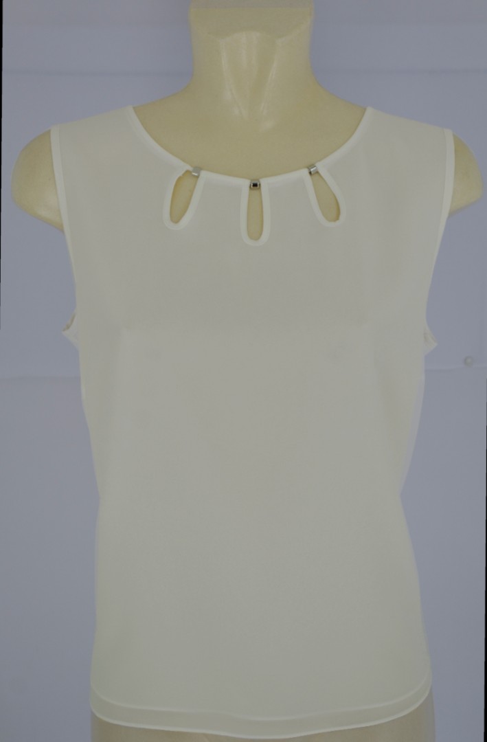 Festliches Top in marshmallow