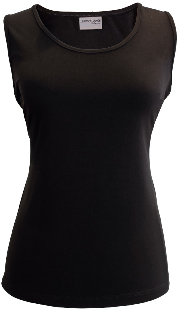Jersey Top in schwarz