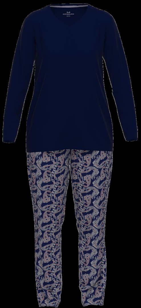 1/1 Arm Pyjama in marine blau