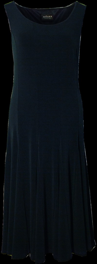 10 Bahnen Etuikleid in schwarz