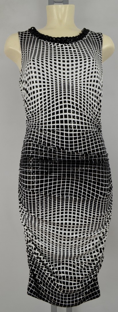 Etuikleid in mit Glanzeffekt