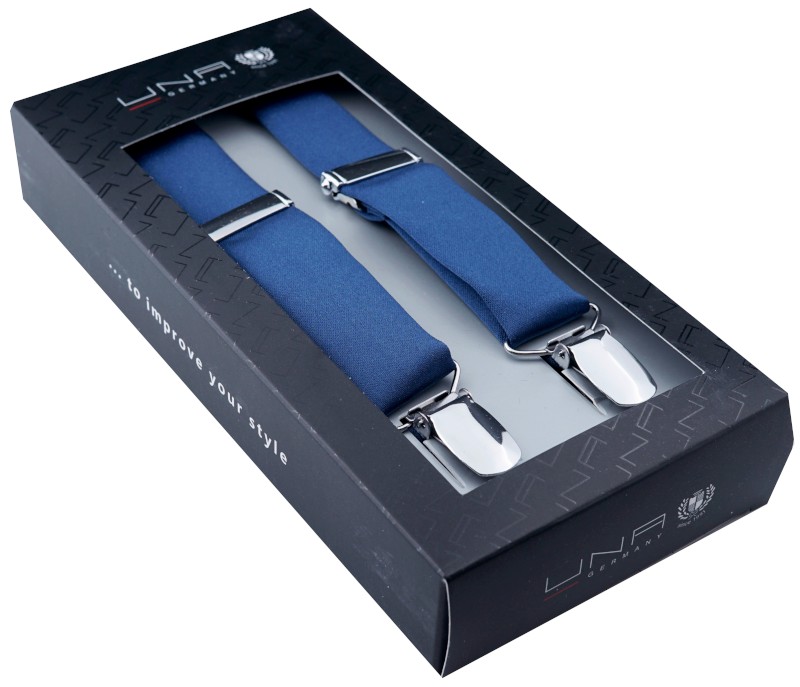 Hosenträger in mittelblau