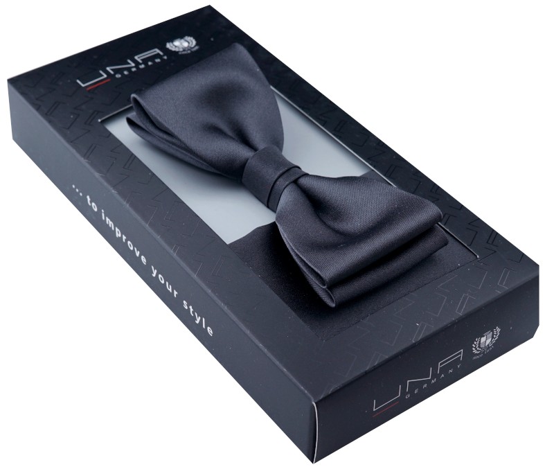 Schleife in anthrazit mit Tuch