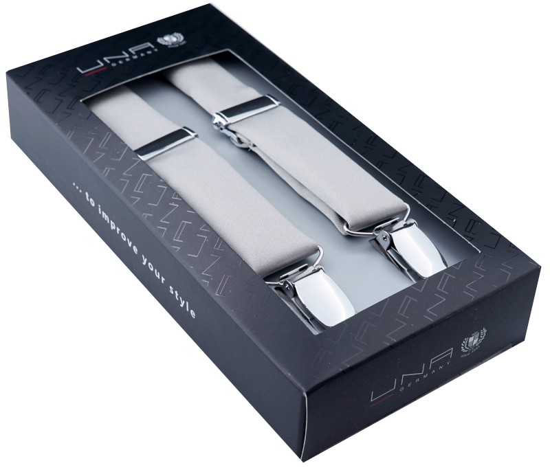 Hosenträger in grau