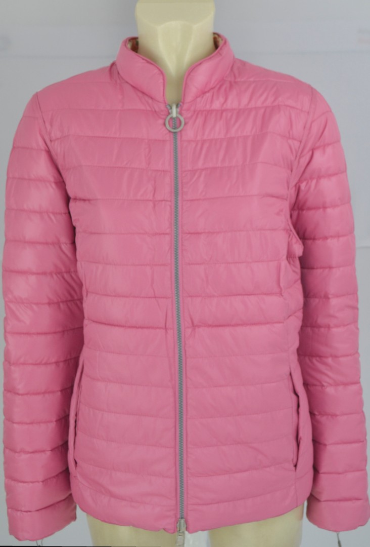 Leichte Wende Steppjacke in rose -und rose-khaki