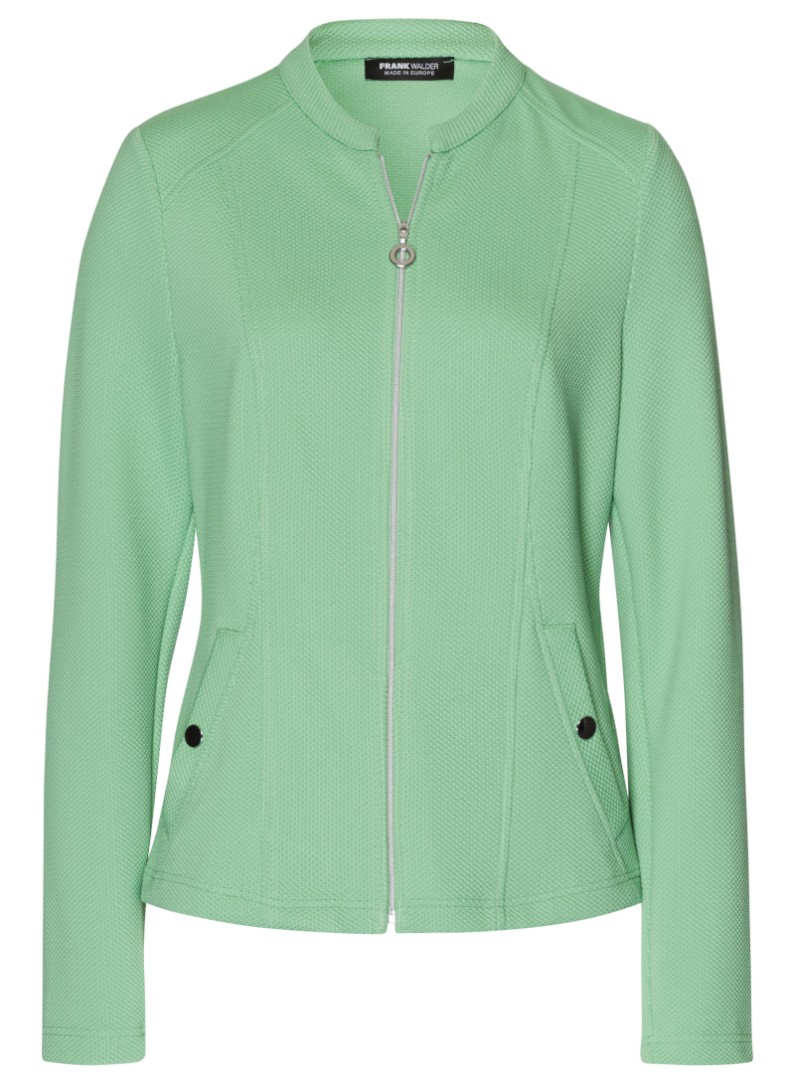 Leichte Jersey Jacke in pal green