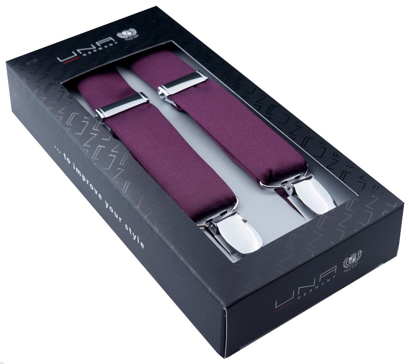 Hosenträger in burgundy