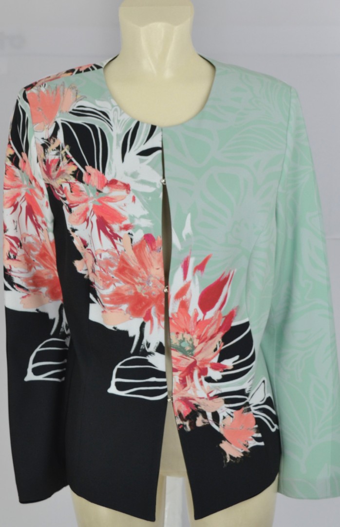 Elegante Jacke in mehrfarbig gemustert