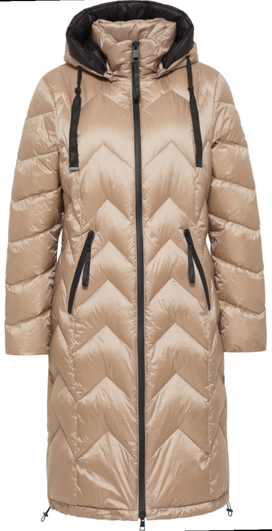 Warmer Kurzmantel in cappuccino