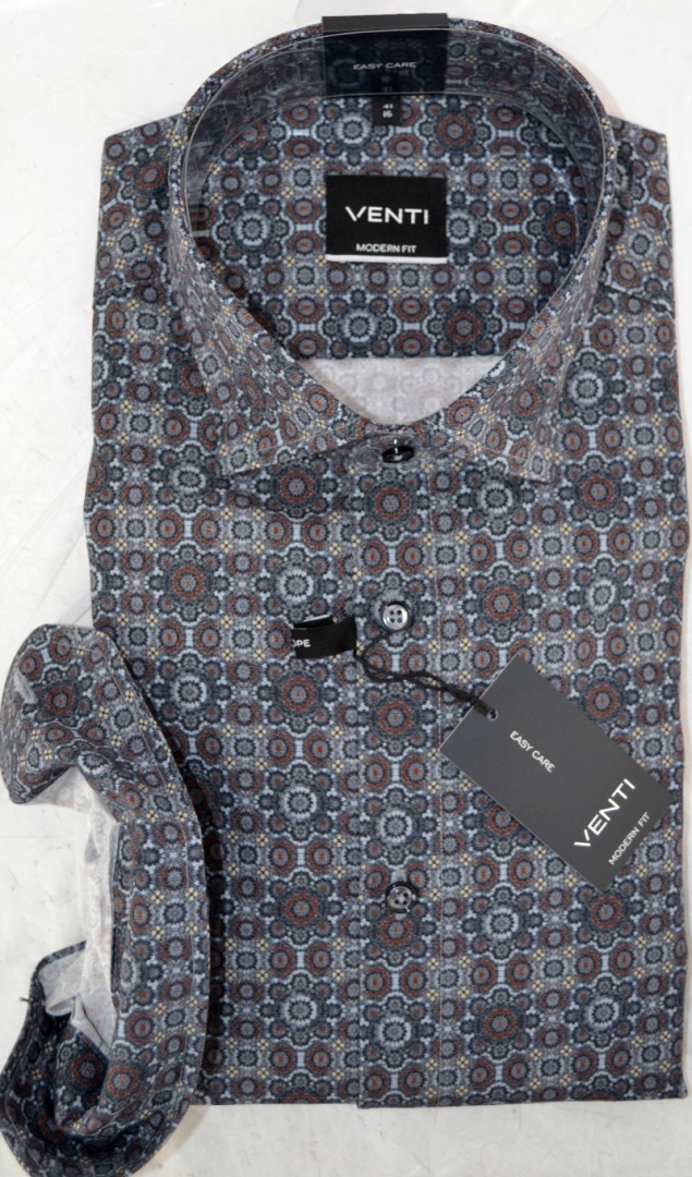 1/1 Arm Freizeithemd im Retro Dessin