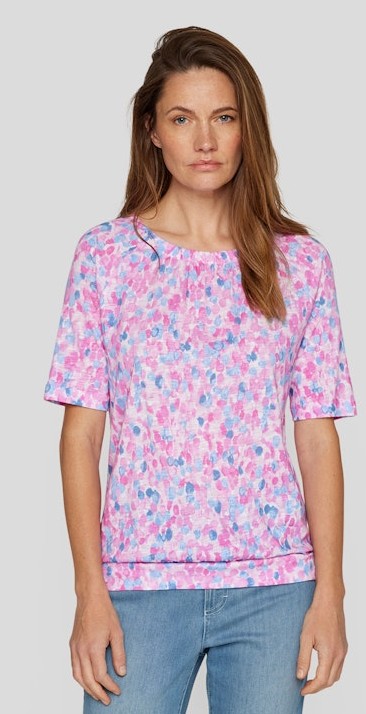 1/2 Arm Shirt in mehrfarbig gemustert