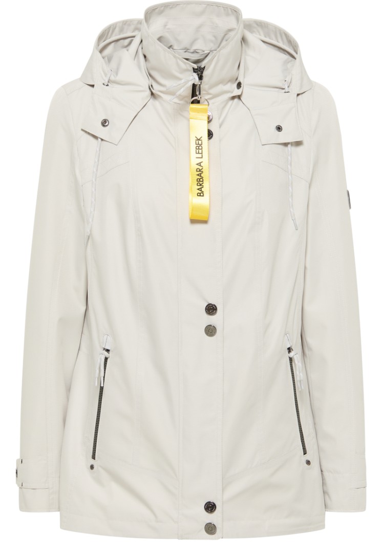 Leichte Outdoor Jacke mit Kapuze in stone