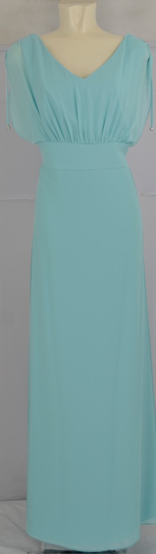 Abendkleid in aqua sky