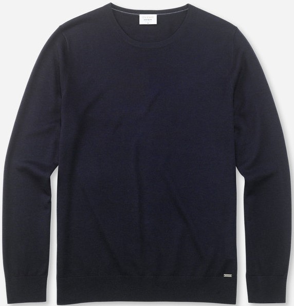 Pullover mit  rundem Ausschnitt in marine