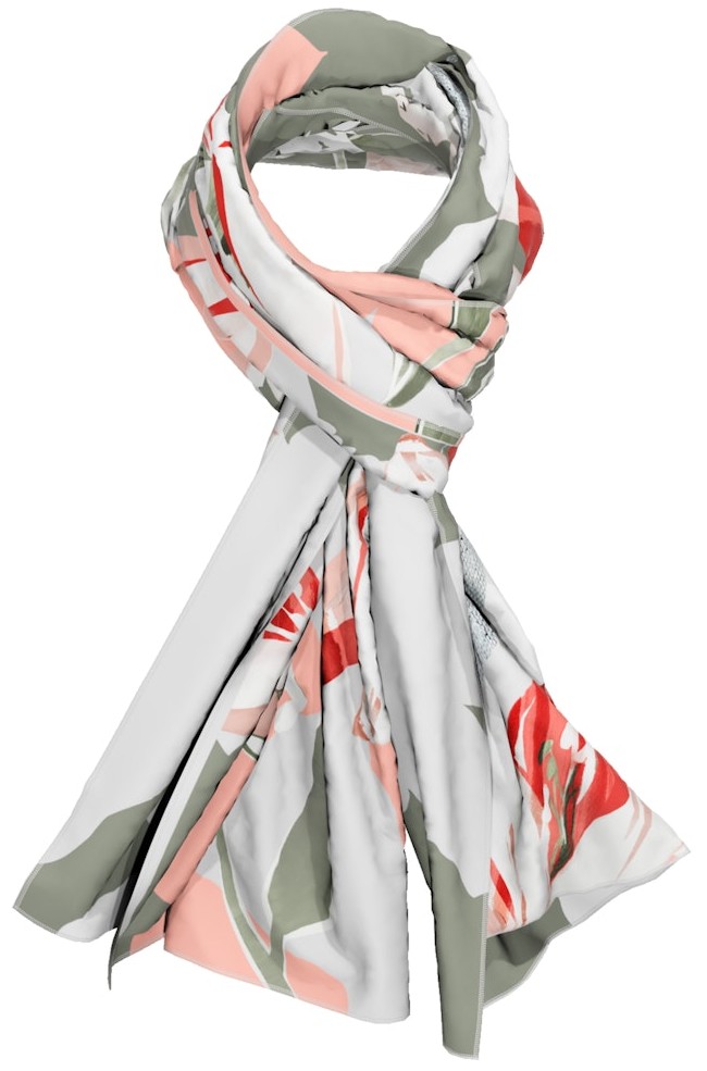 Sportives Tuch in mehrfarbig gemustert