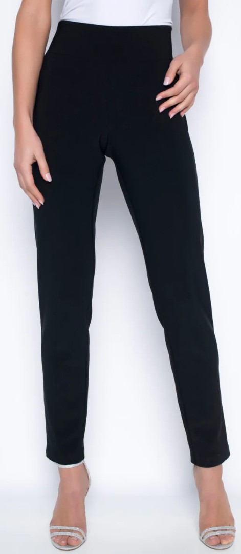 Elegante 7/8 Hose in schwarz mit Strass