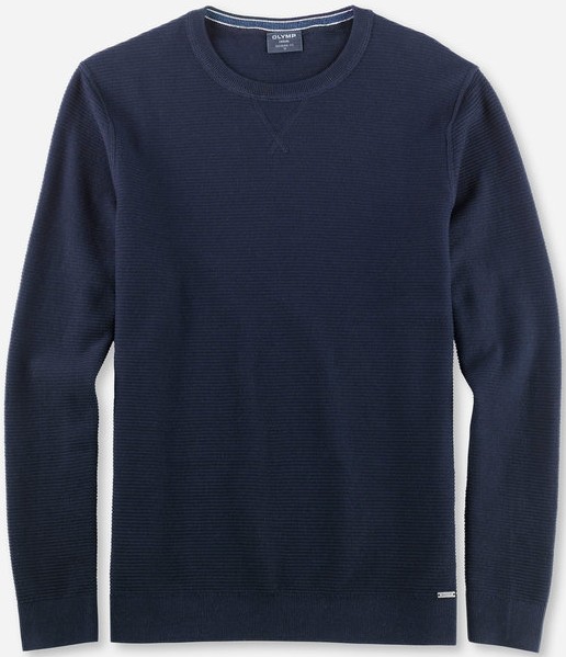 Pullover mit  rundem Ausschnitt in marine blau