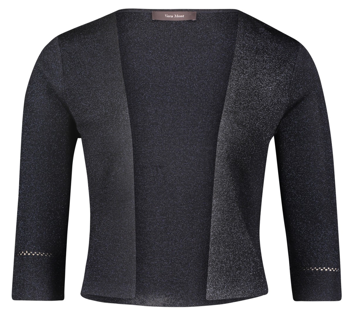 Kurzer Strick Bolero in dark blue/dark blue