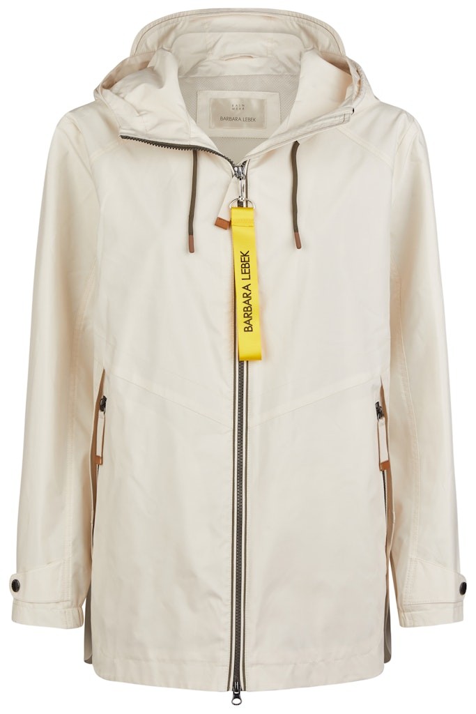 Leichte Outdoor Jacke mit Kapuze in ecrue