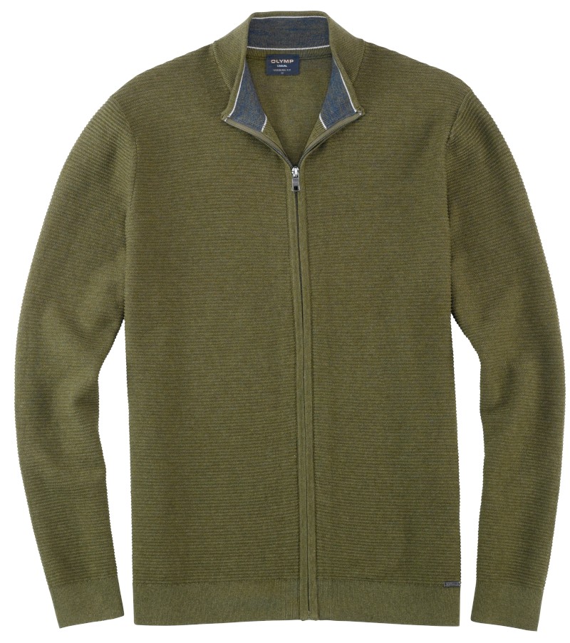 Strickjacke in oliv