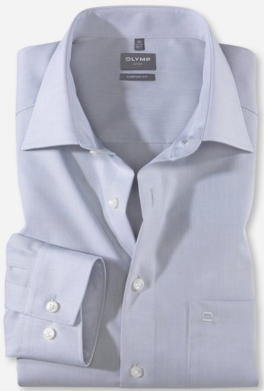 Comfort Fit Businesshemd in hellgrau