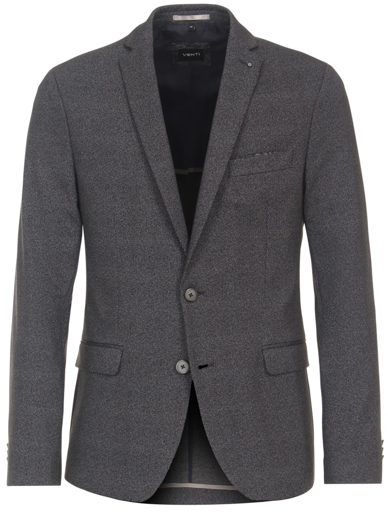 Jersey Sakko in anthrazit-schwarz fein gemustert