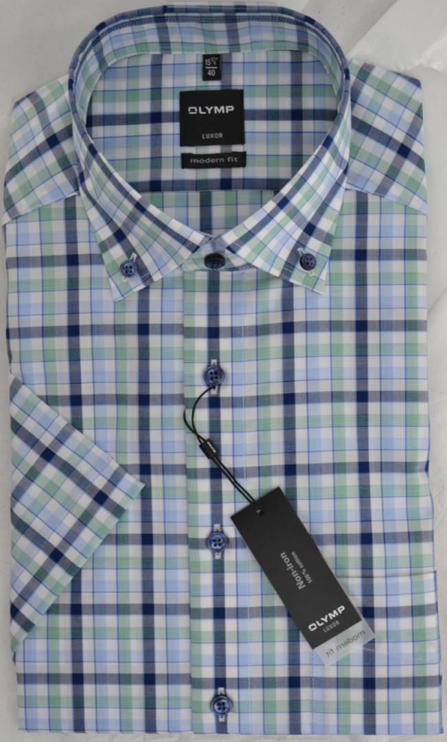 1/2 Arm Freizeithemd mit dezentem Karo