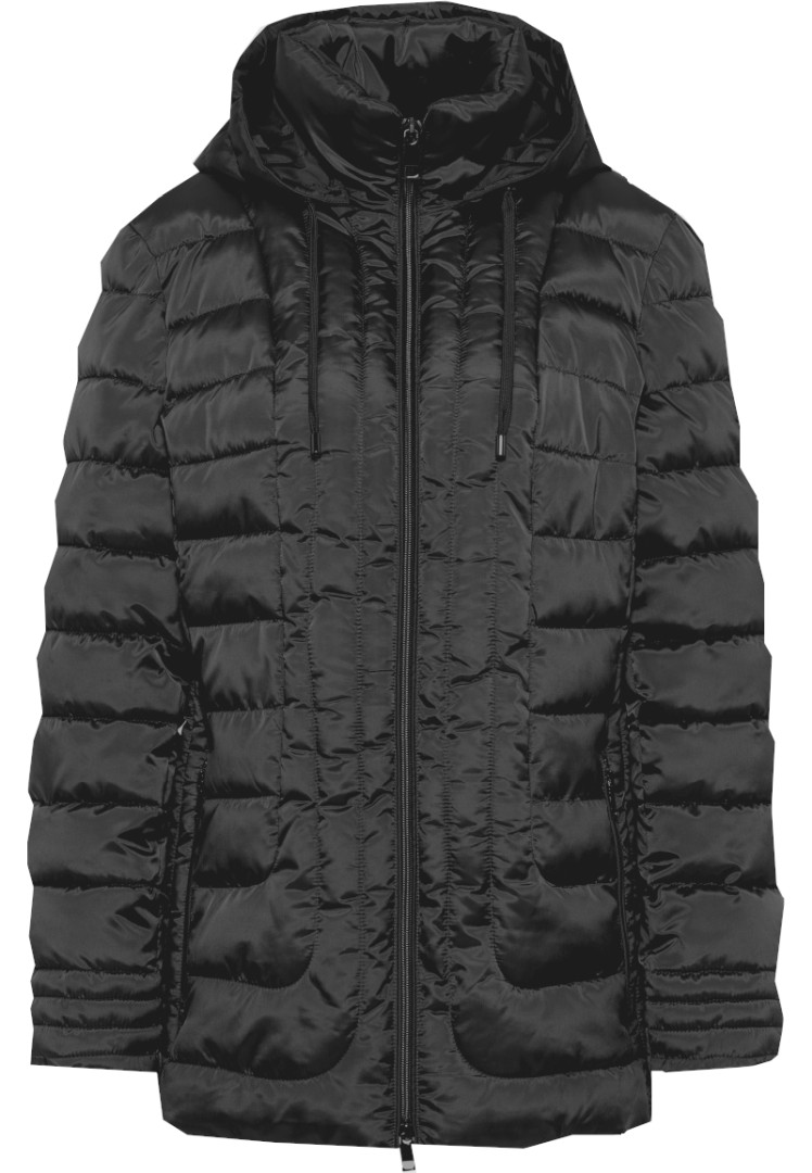 Warme Steppjacke in schwarz