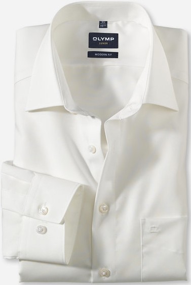 Modern Fit Businesshemd in uni creme