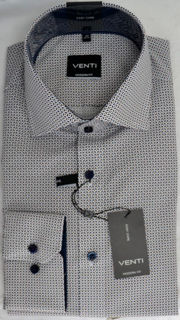 1/1 Arm Freizeithemd im Retro Dessin