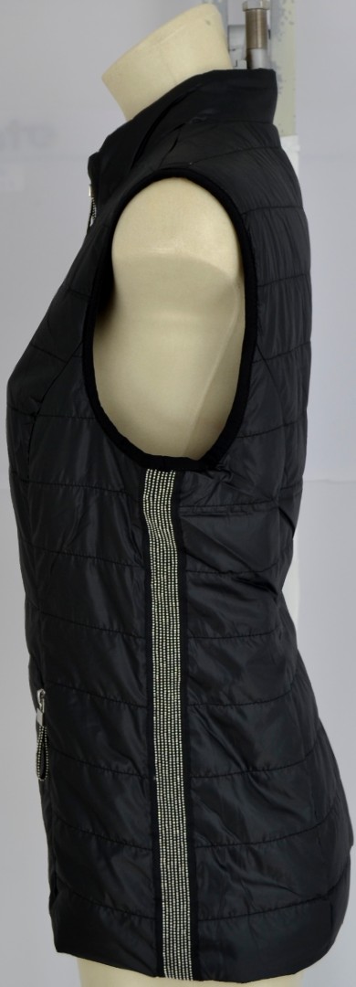 Steppweste in schwarz