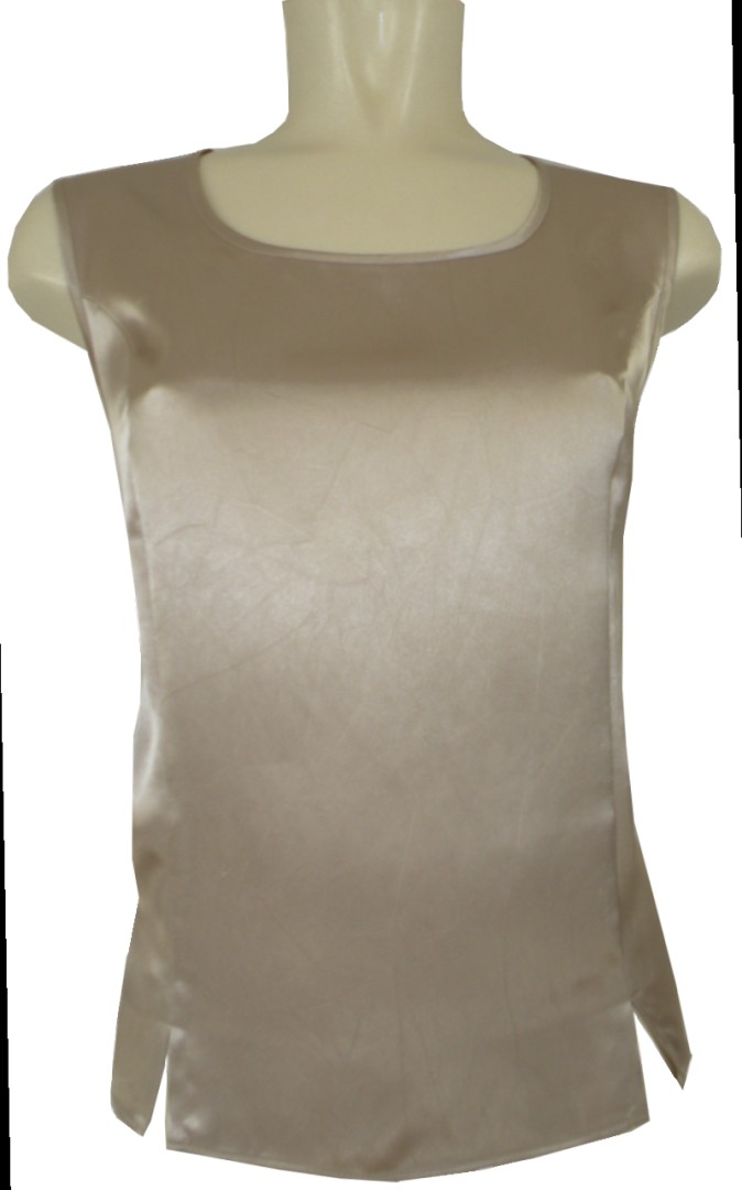 Top festlich in gold mit Glanz