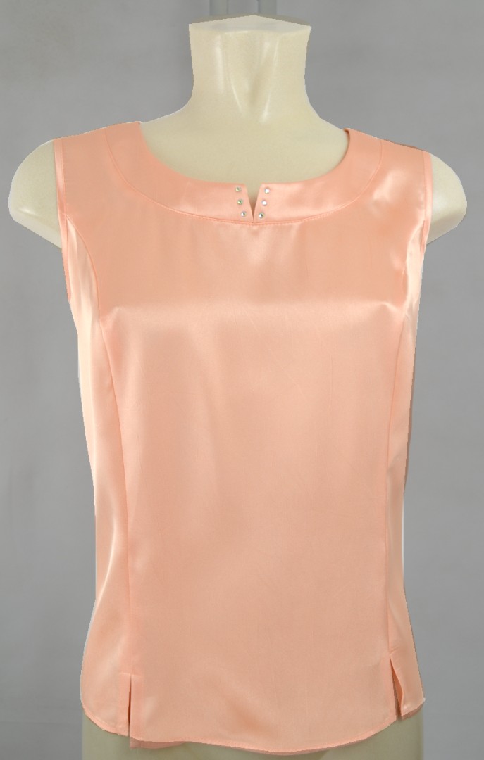 Top festlich in Pfirsich