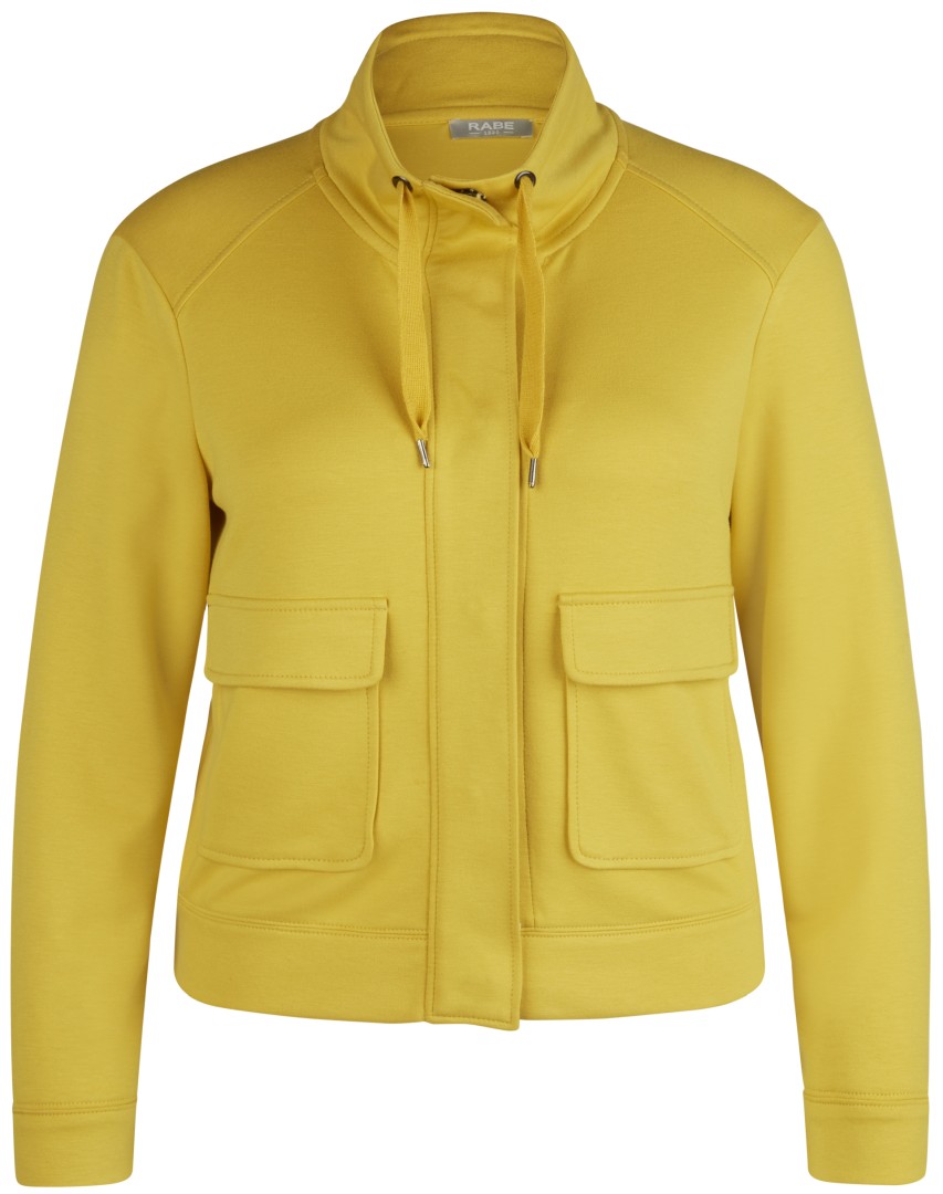 Jersey Jacke in honig