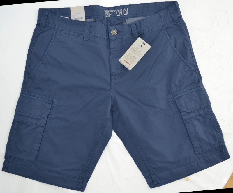 Baumkwoll Cargo-Bermuda in indigo blue
