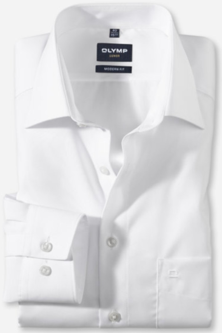 Hemd in weiß mit extra langem Arm