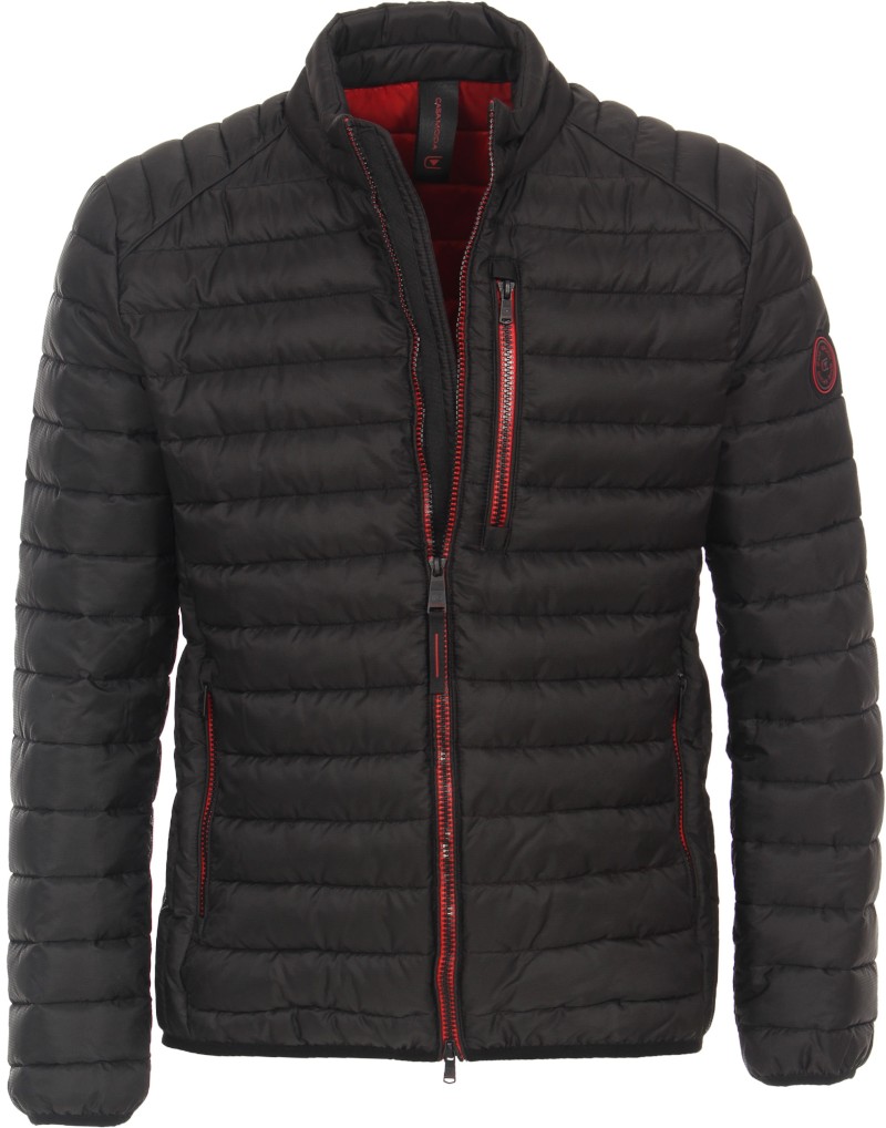 Outdoor Steppjacke in schwarz