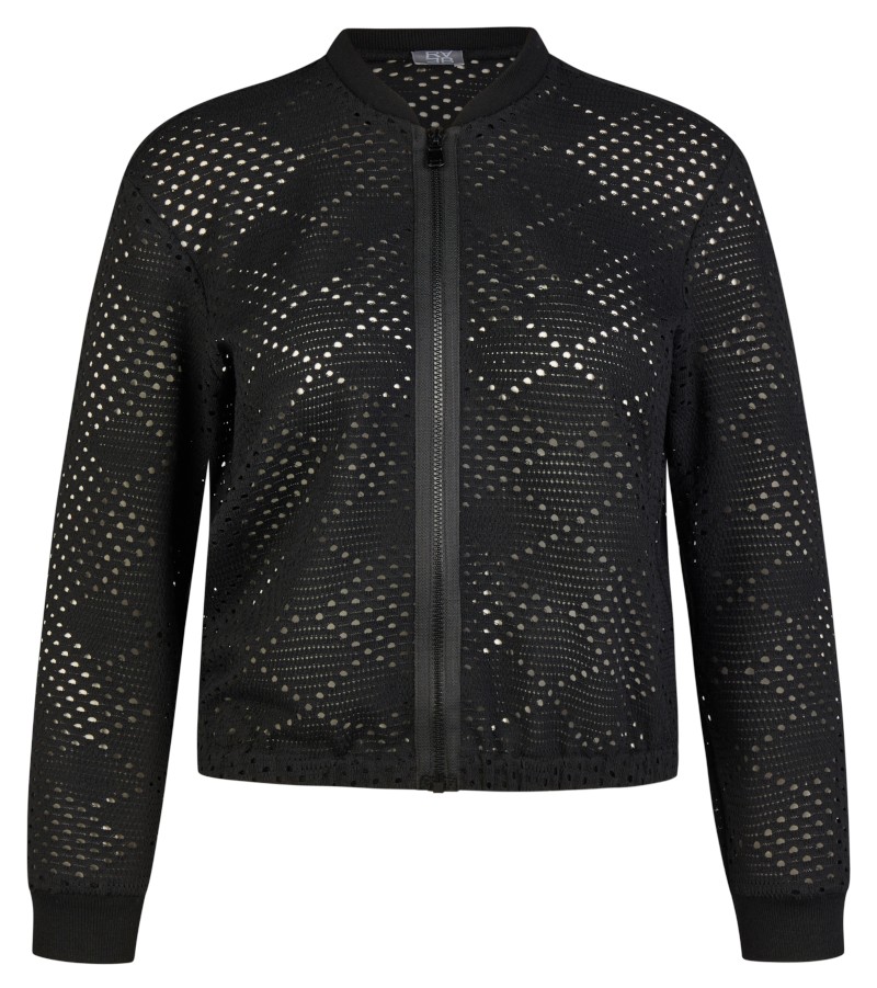 Blazer Kurz-Jacke in schwarz