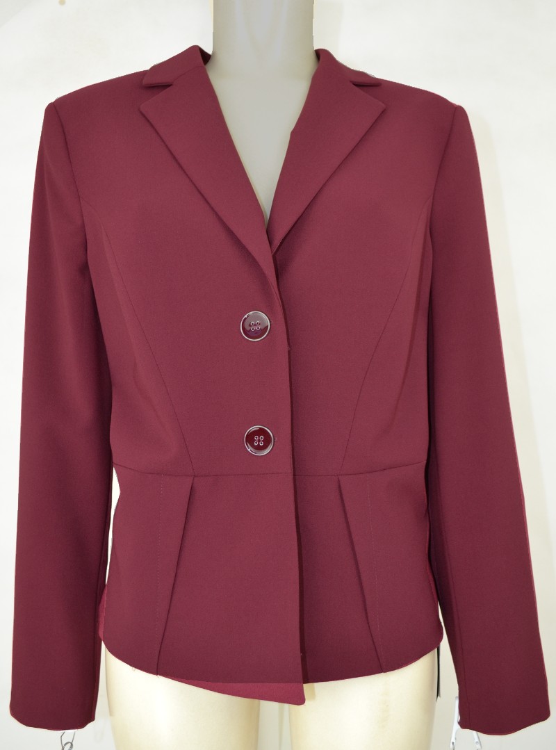 Elegante Jacke in  uni bordeaux