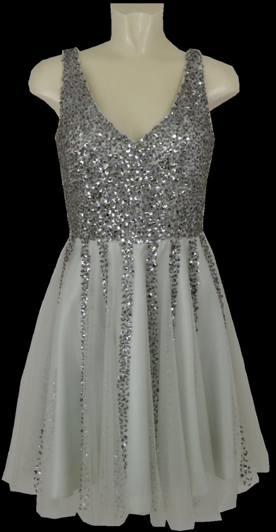 Cocktailkleid in misty jade