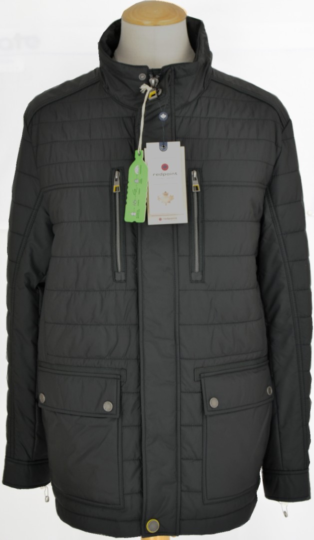 Warme Steppjacke mit Funktion in anthrazit-schwarz