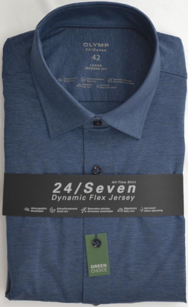 Dynamic Flex Jersey Hemd in mittel blau meliert