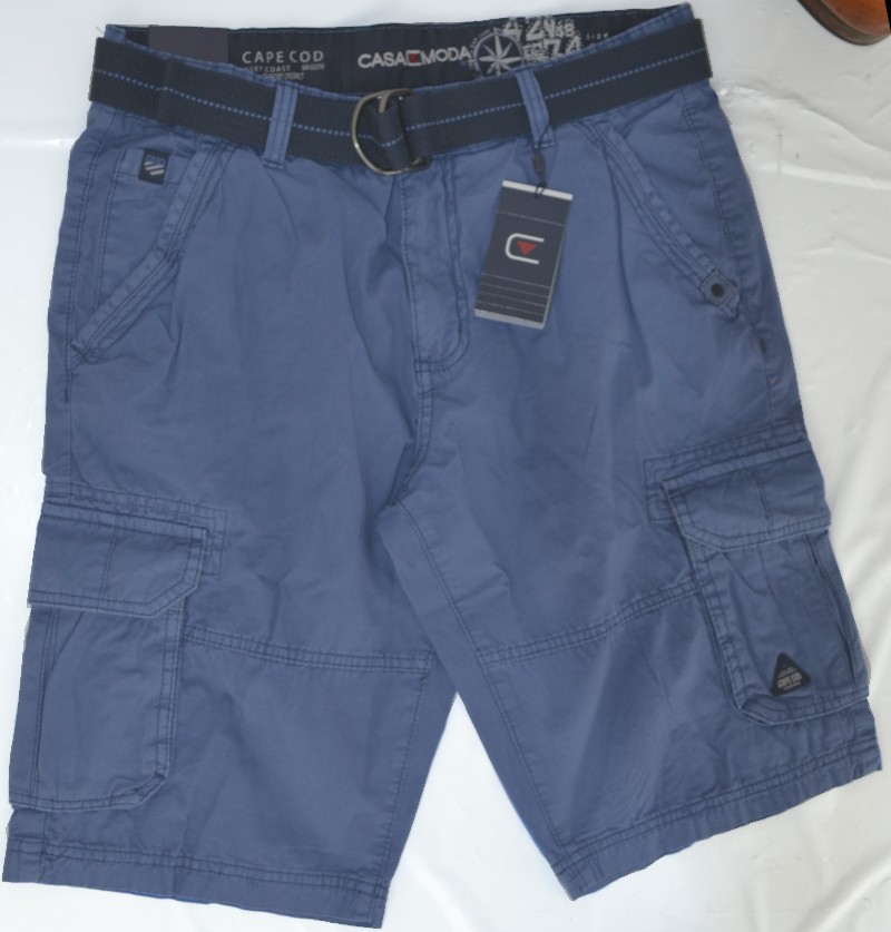 Baumkwoll Cargo-Bermuda in bleu