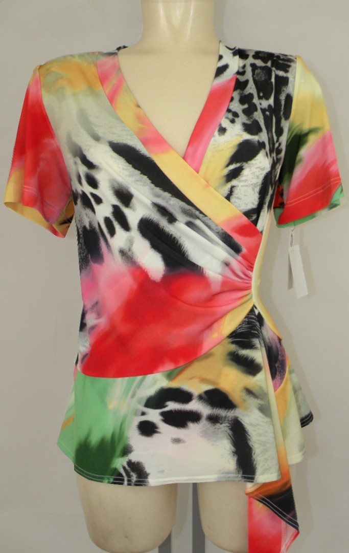 1/2 Arm Shirt mit Allover Druck