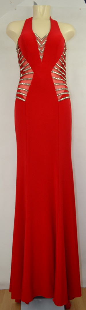 Ballkleid lang in red