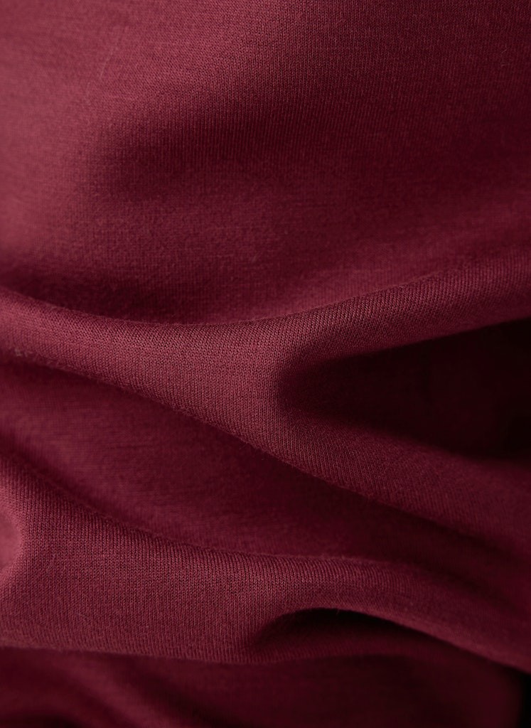 Jeseyhose mit Glanz in bordeaux