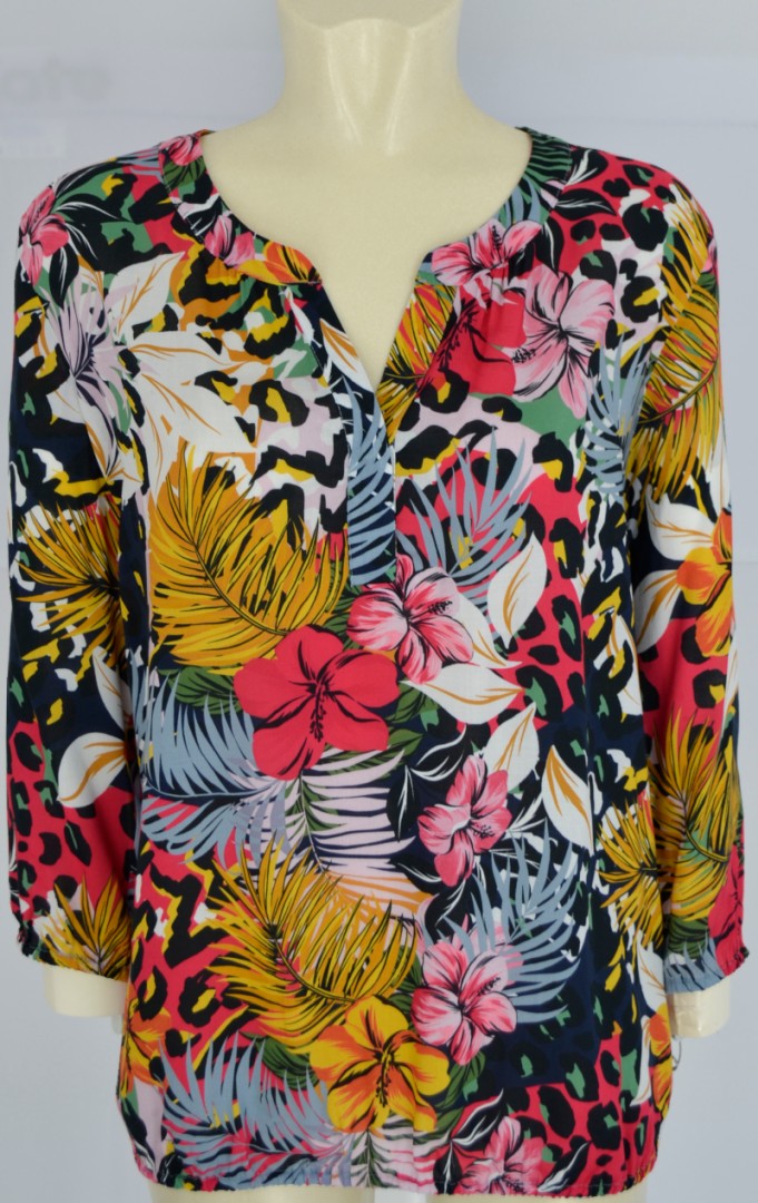 3/4 Arm Blusen Shirt