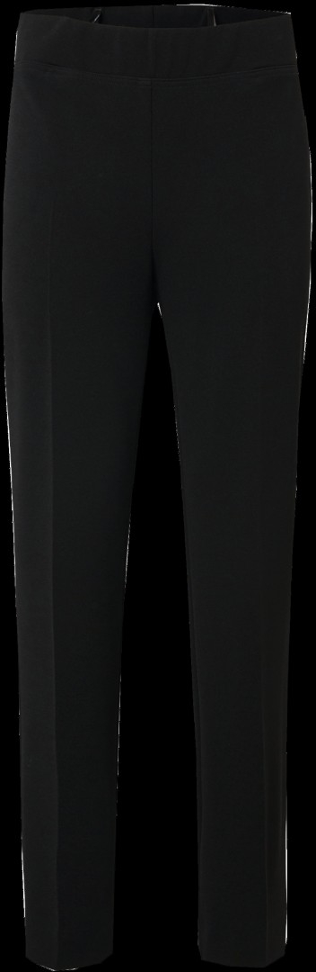 Schmal geschnittene Hose ohne Bund in schwarz