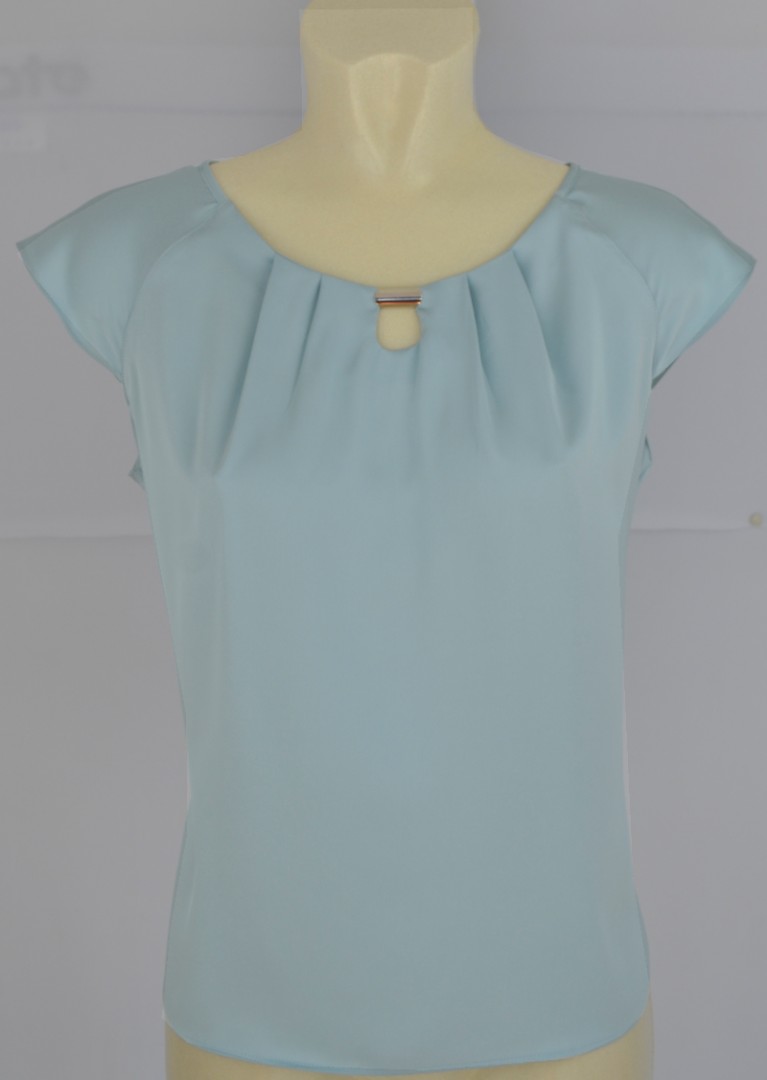 Top festlich in stahlblau