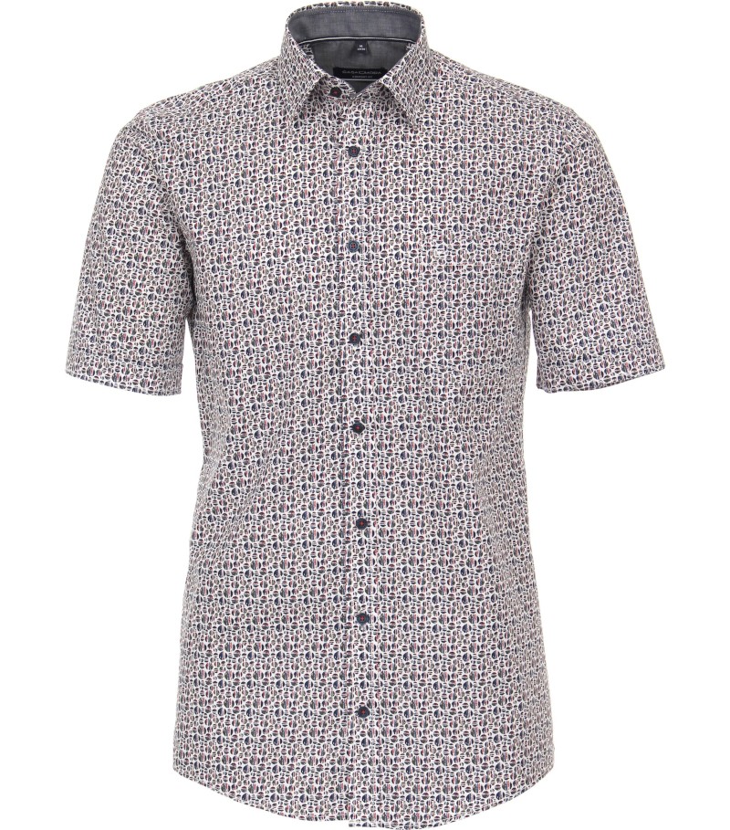 1/2 Arm Freizeithemd in mehrfarbig fein gemustert